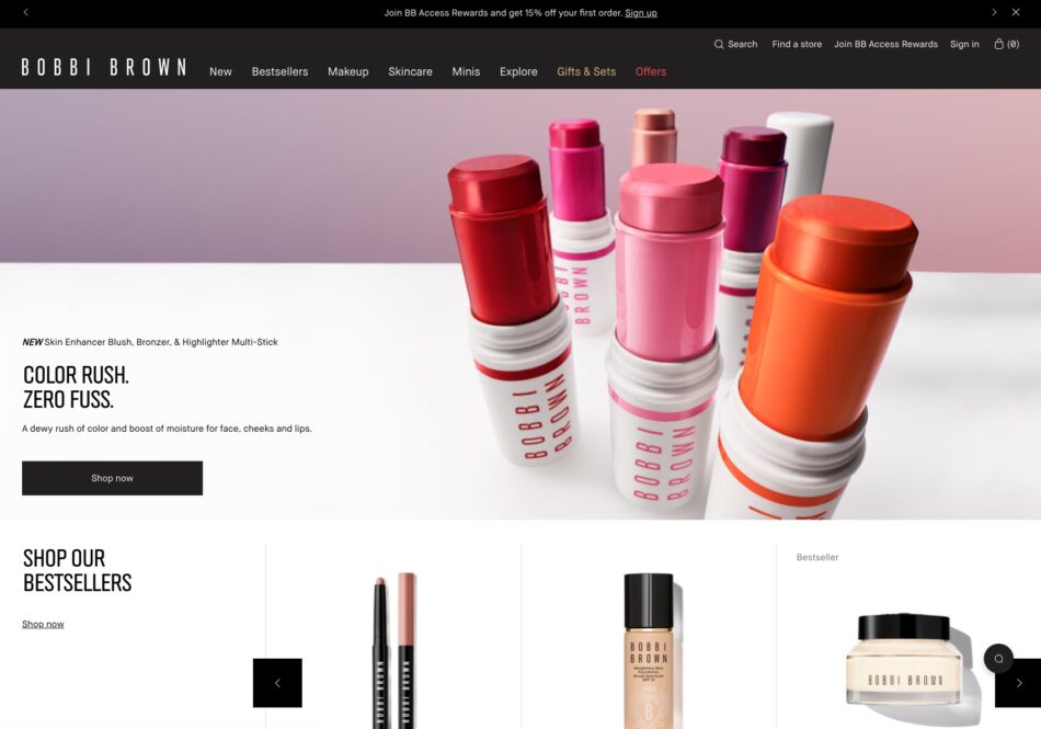 Bobbi Brown Cosmetics - Product Display Page
