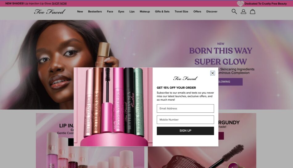M·A·C Cosmetics Modal CTA