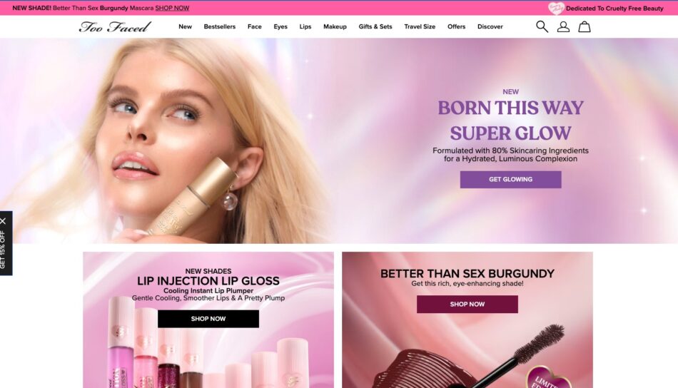 TooFaced Hero Landing